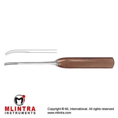 FiberGrip™ Zielke Bone Gouge Stainless Steel, 23.5 cm - 9 1/4" Blade Width 9 mm